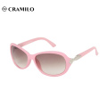 Moda rosa mujer gafas de sol sobre gafas